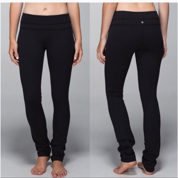 Lululemon Skinny Black Groove Pants - Picture 1 of 5